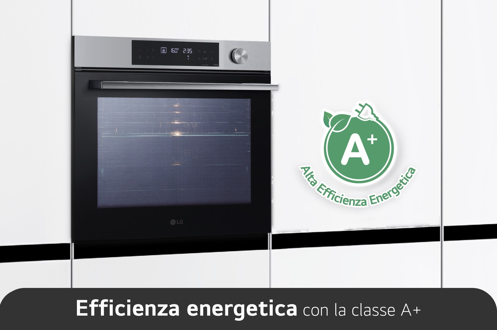 LG Offerta Kit: Forno InstaView 76L Classe A+ e Lavastoviglie a scomparsa totale QuadWash Serie 4, WSED7612S.DB475
