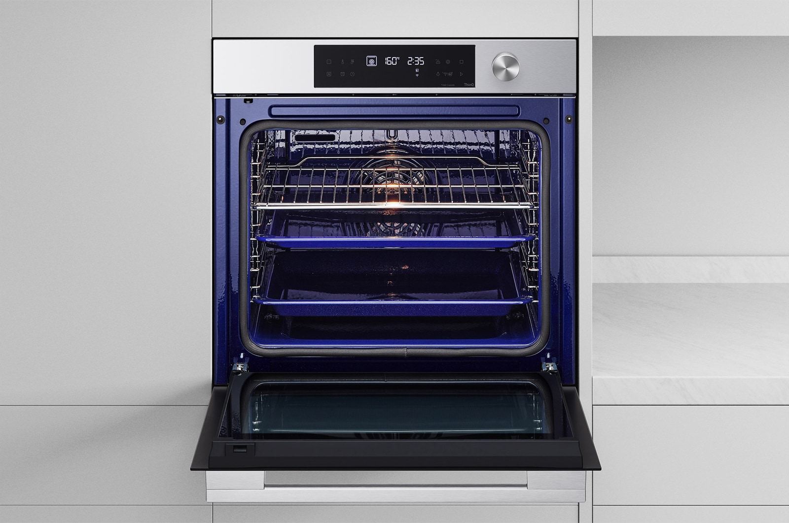 LG Offerta Kit: Forno InstaView 76L Classe A+ e Lavastoviglie a scomparsa totale QuadWash Serie 4, WSED7612S.DB475
