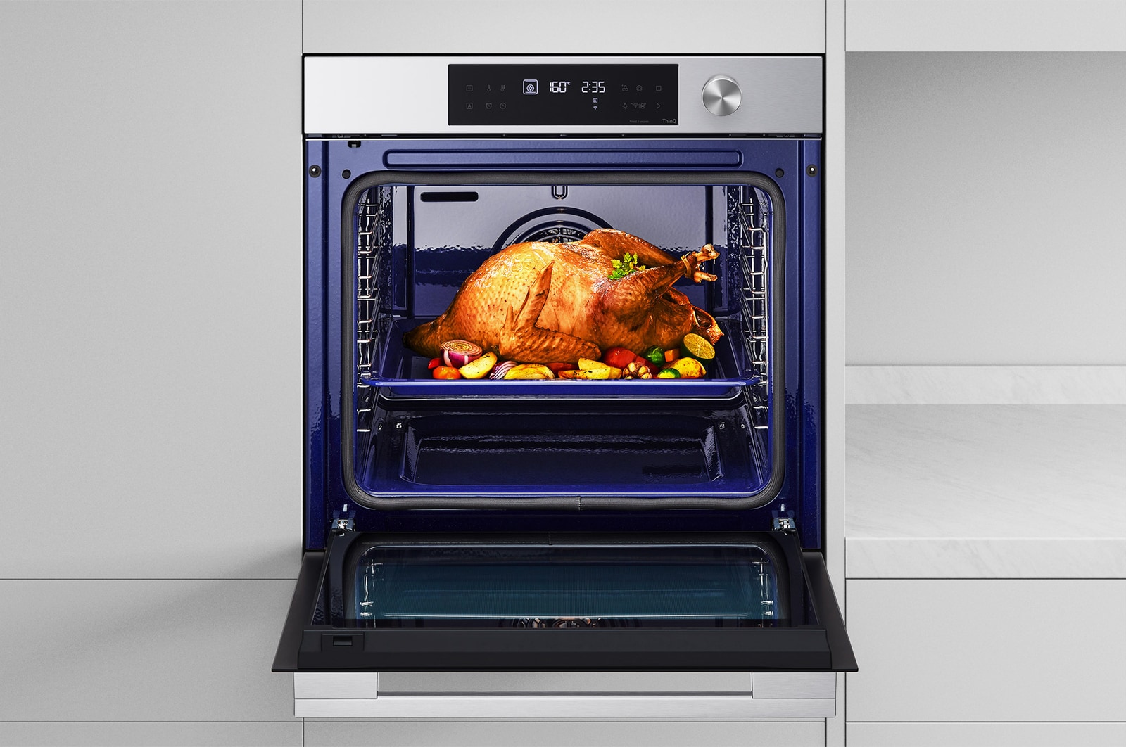LG Offerta Kit: Forno InstaView 76L Classe A+ e Microonde NeoChef 25 litri 1000W, WSED7612S.MH6565