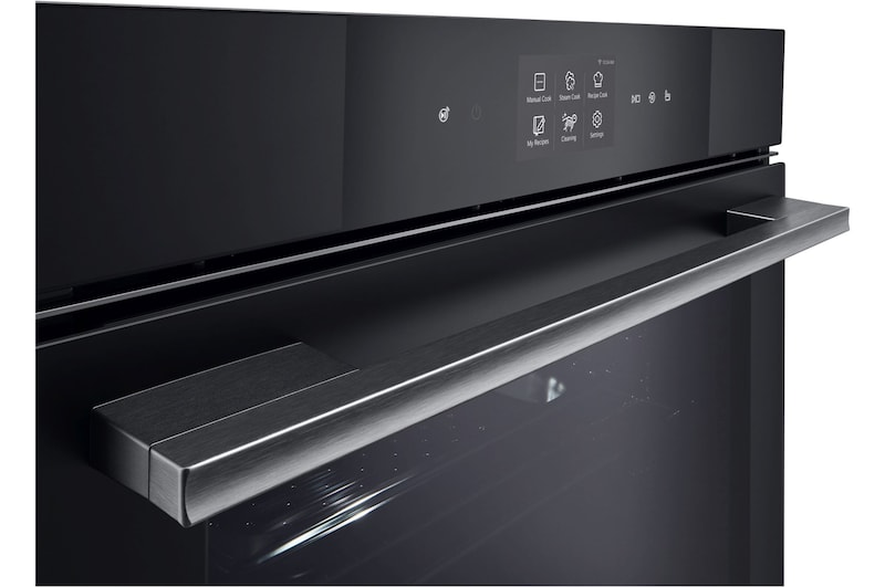 Dettaglio dello sportello e della maniglia con una vista in prospettiva