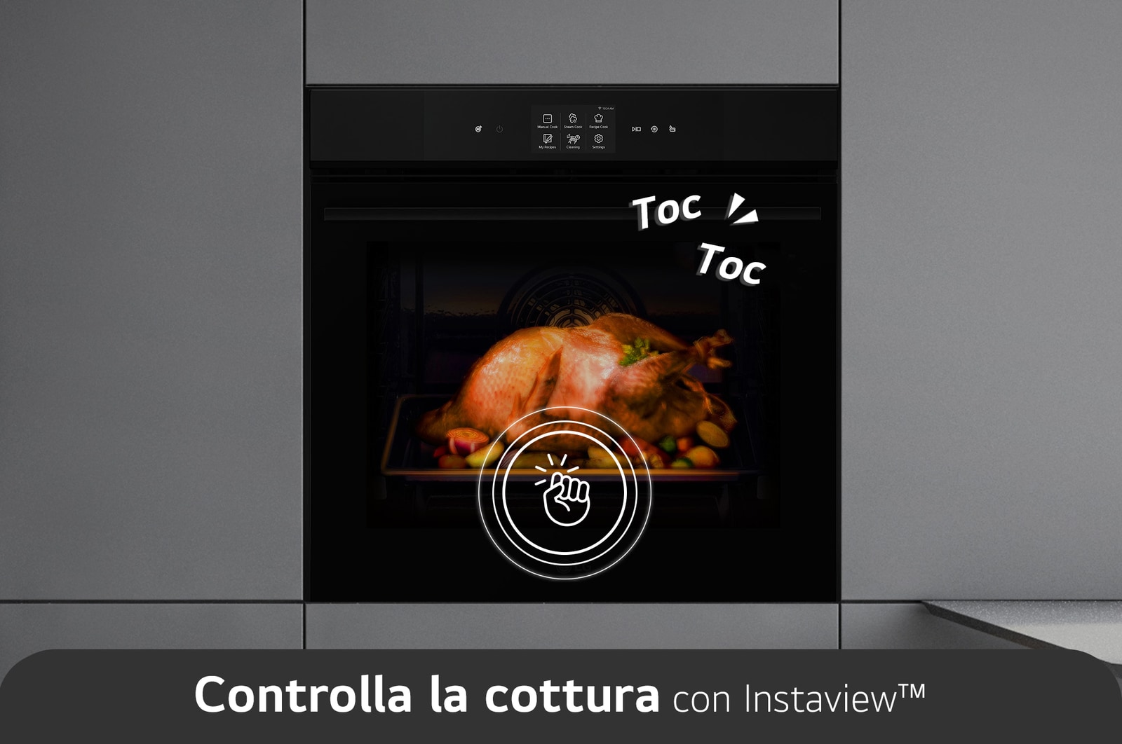LG Offerta Kit: Forno 100% vapore InstaView 76L Classe A++ e Lavastoviglie a scomparsa totale QuadWash Serie 4, WSED7667M.DB475