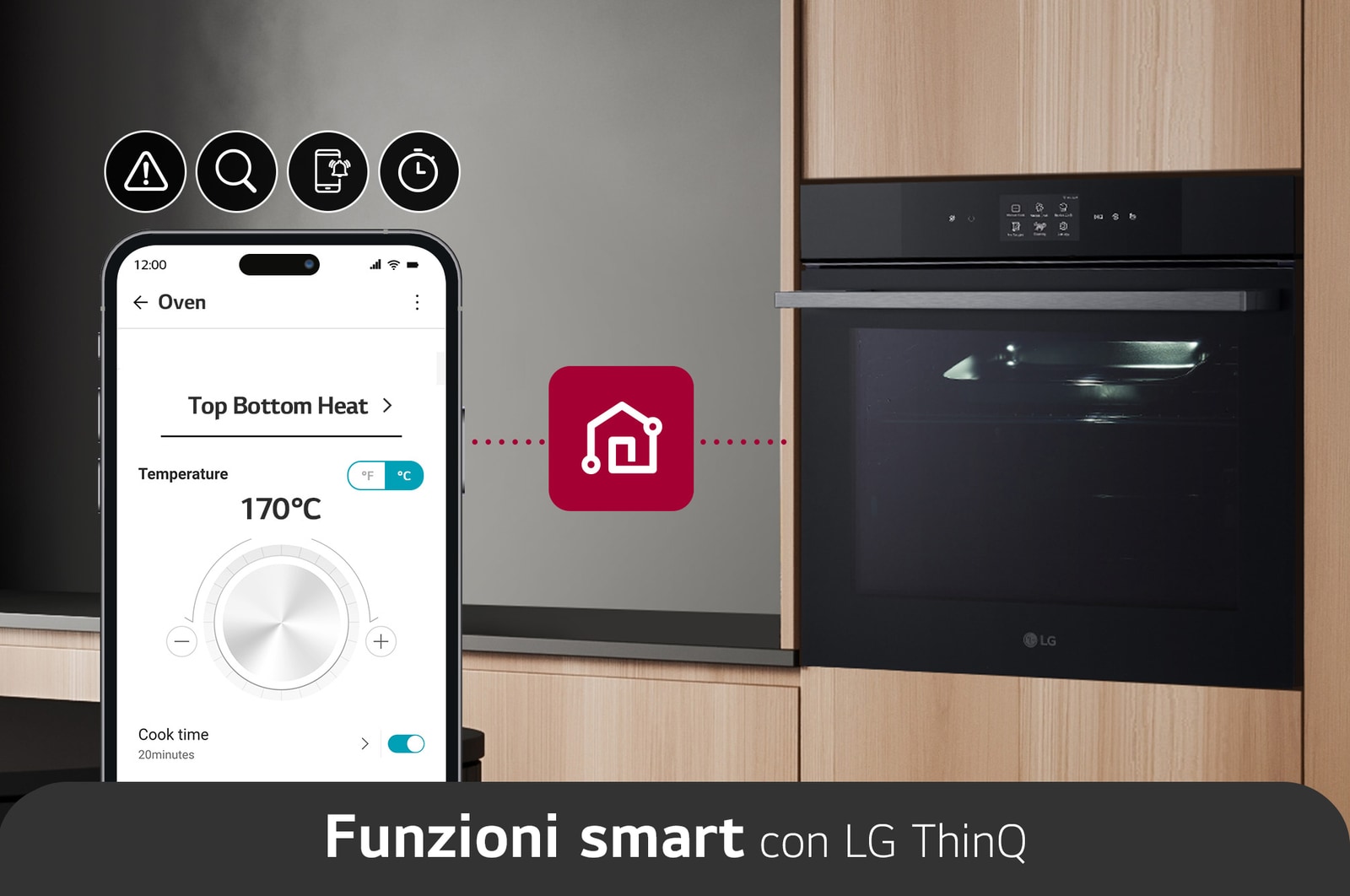 LG Offerta Kit: Forno 100% vapore InstaView 76L Classe A++ e Lavastoviglie a scomparsa totale QuadWash Serie 4, WSED7667M.DB475