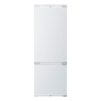 Frigorifero da incasso Fit&Max 75 LG CCJ7396SCHQ con porte chiuse, vista frontale del pannello esterno predisposto per l'installazione a incasso.