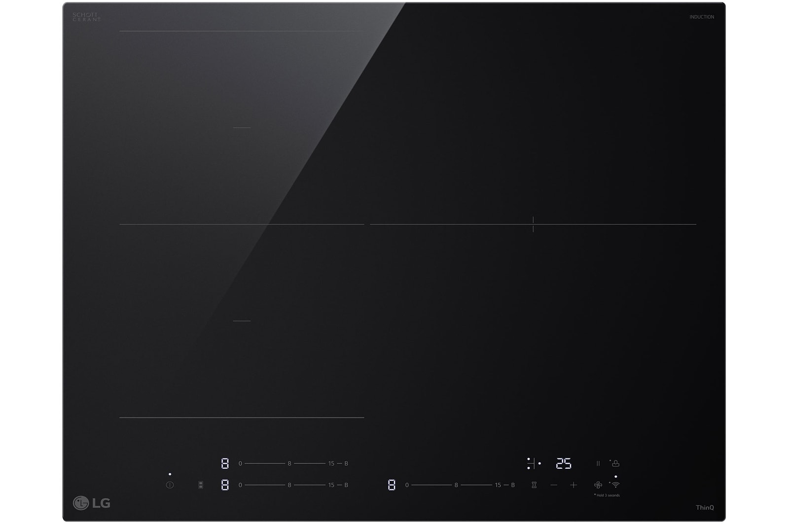 Foto frontale del piano cottura LG CBIZ2432B