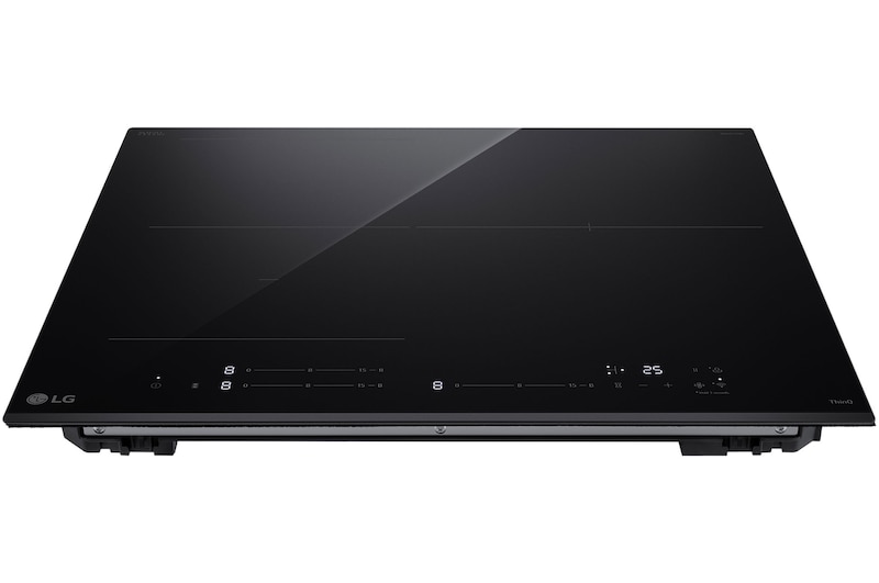 Foto in prospettiva frontale del piano cottura.