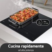 LG Offerta Kit: Forno InstaView 76L Classe A+ e Piano induzione 60cm, Potenza 2,5 ~ 7,4kW, WSED7612S.CBIZ7