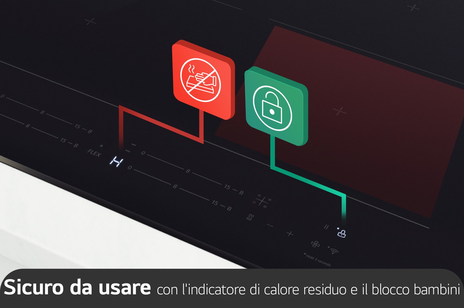 LG Offerta Kit: Forno InstaView 76L Classe A+ e Piano induzione 60cm, Potenza 2,5 ~ 7,4kW, WSED7612S.CBIZ7