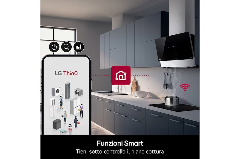 Immagine del piano cottura con una teglia a sinistra e due pentole a destra