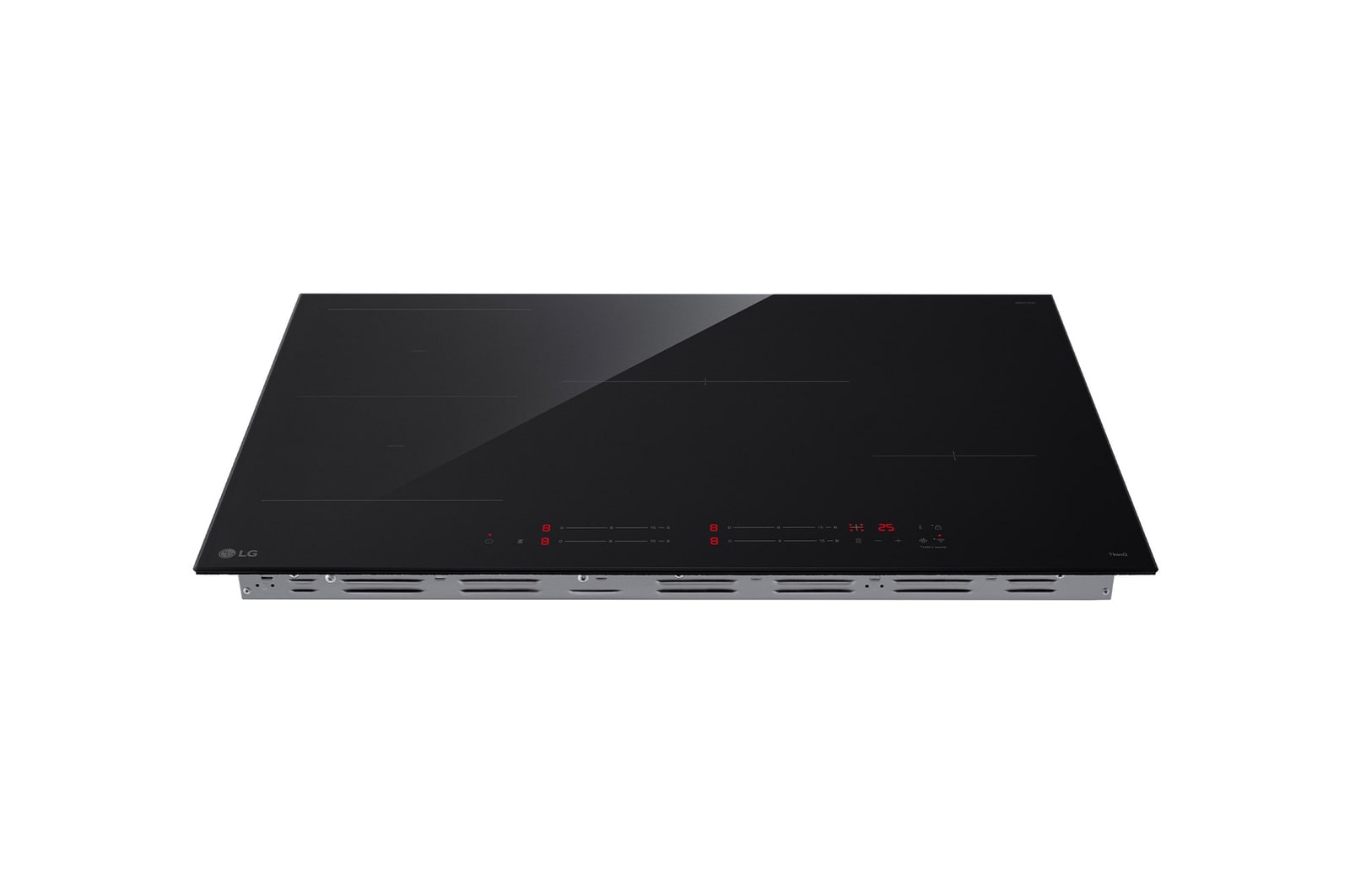 Foto angolata verso destra del piano cottura.