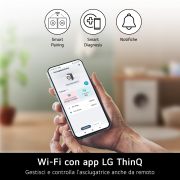 LG Offerta colonna bucato lavatrice 10kg Serie R5 Classe A-10% + asciugatrice 10kg Serie V9 Classe A+++, F4R5010TSWW.RH10V