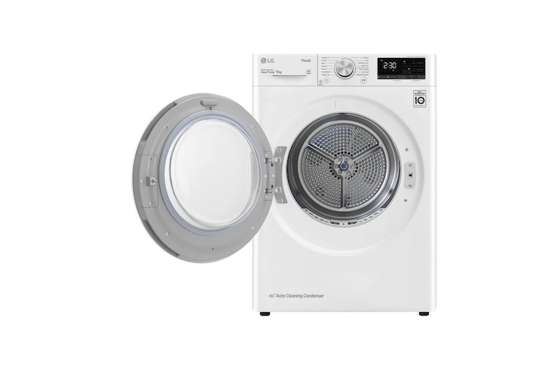 LG Offerta Colonna Bucato Lavatrice 10kg Serie R5 Classe A-10% + Asciugatrice 9kg Serie V9 Classe C, F4R5010TSWW.RH90V