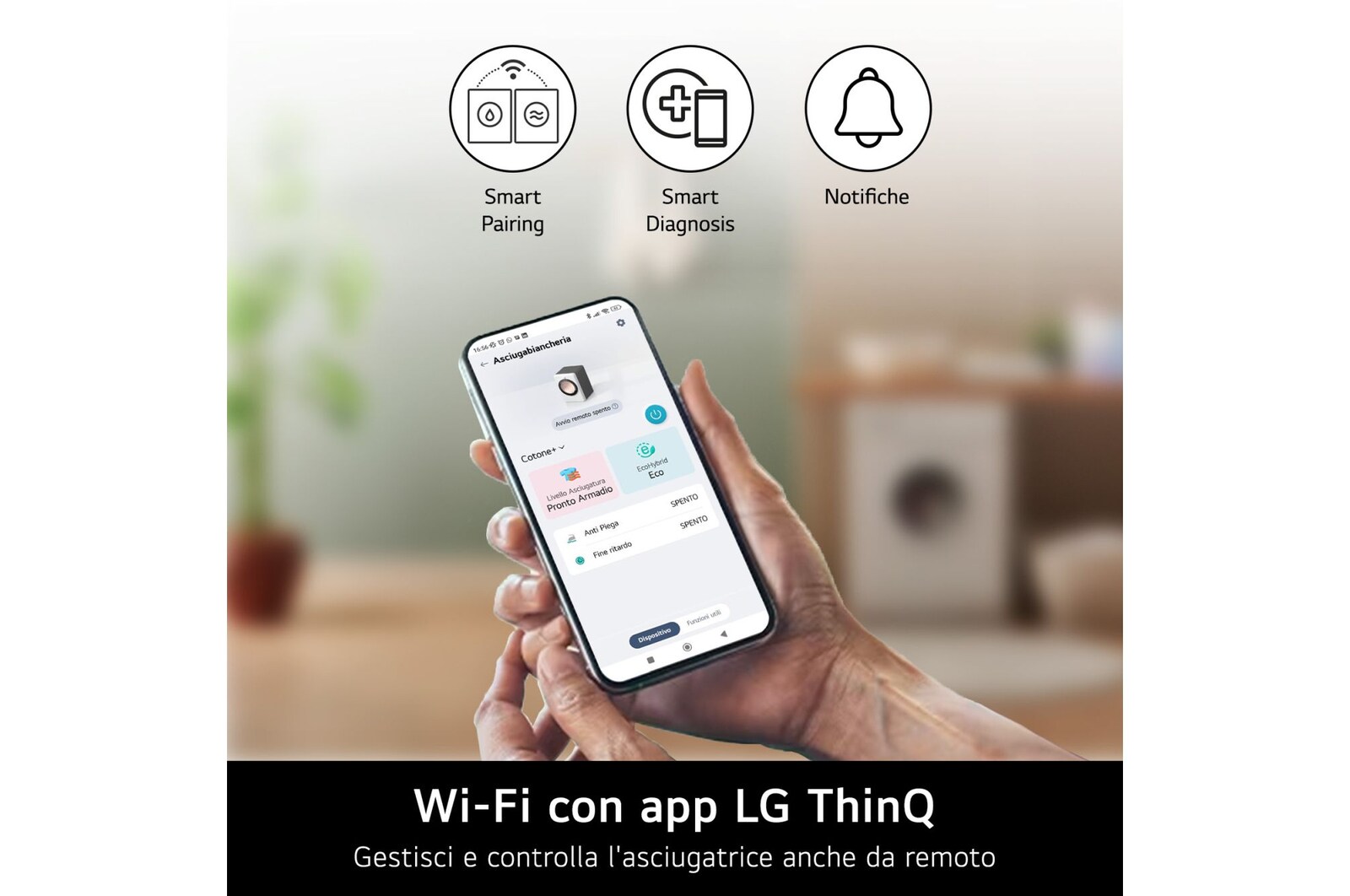 LG Offerta Kit Esclusivo: Lavatrice 9kg AI DD™ Serie R3 Classe A-10% + Asciugatrice 9kg Pompa di calore DUAL Inverter classe A+++, F4R3009NNWB.RH90V9
