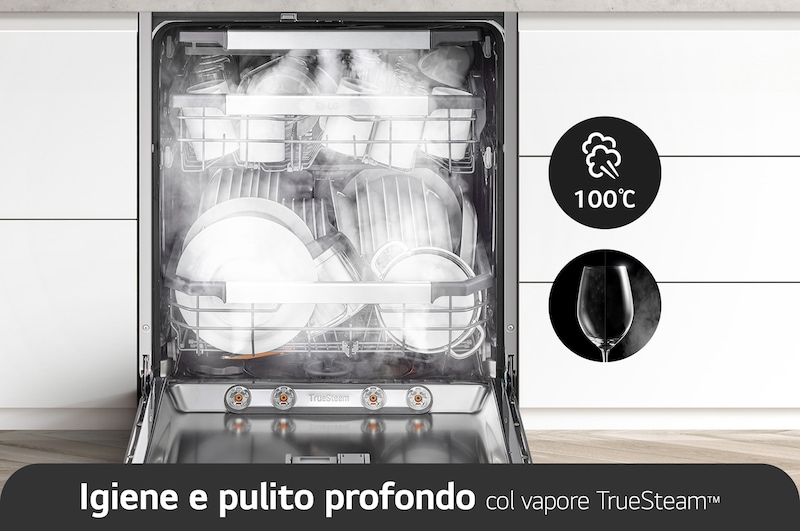LG Offerta Kit: Forno InstaView 76L Classe A+ e Lavastoviglie a scomparsa totale QuadWash Serie 4, WSED7612S.DB475