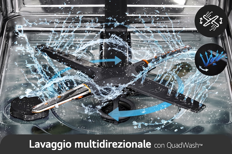 LG Offerta Kit: Forno InstaView 76L Classe A+ e Lavastoviglie a scomparsa totale QuadWash Serie 4, WSED7612S.DB475