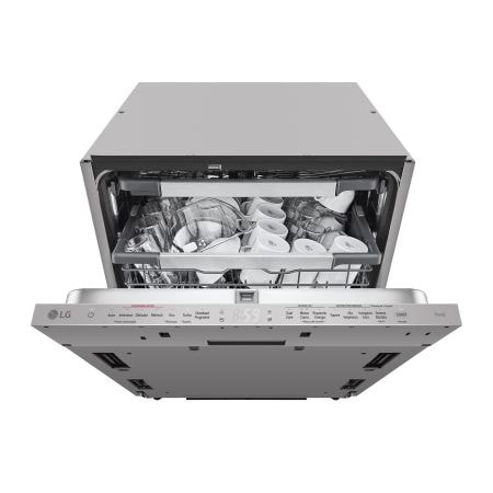 Lavastoviglie a scomparsa totale | QuadWash Serie 4, Classe A 43dB | 14 coperti,Vapore, Info Light,Cerniere sliding | Noble Steel - DB476TXSN | LG IT