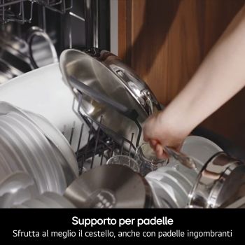 Caratteristica Supprto per padelle Lavastoviglie a scomparsa totale LG DB597TXSW
