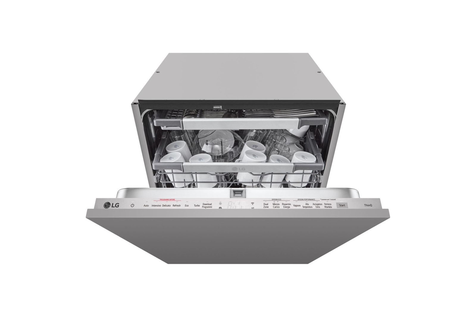 Foto frontale della lavastoviglie LG DB976TKS