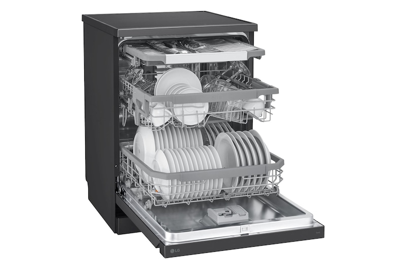 LG Offerta Kit Esclusivo: Frigorifero Side-by-Side InstaView Classe D, 635L + Lavastoviglie libera installazione QuadWash Serie 3, Classe B 43dB, GSGV80PYLD.DF365