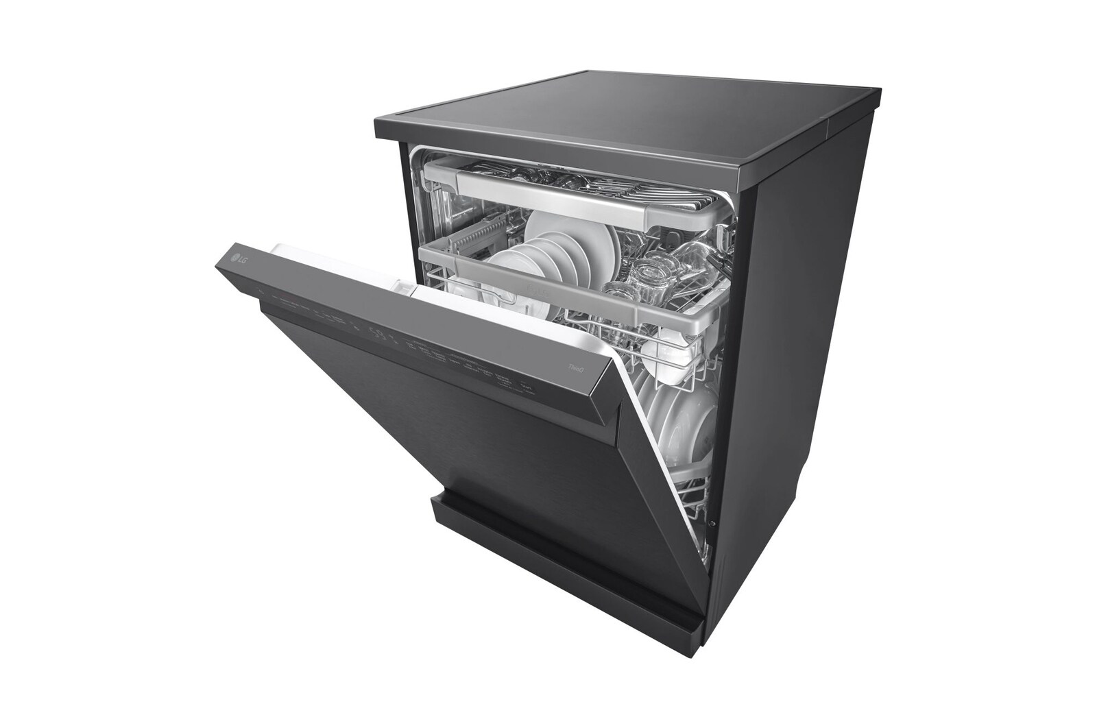 LG Offerta Kit Esclusivo: Frigorifero Side-by-Side InstaView Classe D, 635L + Lavastoviglie libera installazione QuadWash Serie 3, Classe B 43dB, GSGV80PYLD.DF365