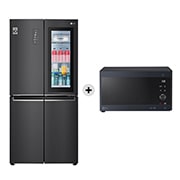 Vista frontale di Offerta Kit Esclusivo: Frigorifero Multidoor Slim InstaView Door-in-Door Classe E, 530L &#43; Microonde NeoChef 25 litri, potenza 1000W GMQ844MC5E.MH6565