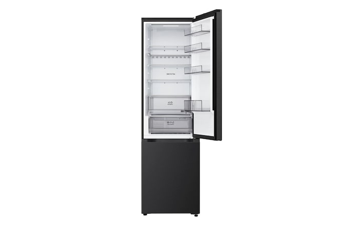Foto frigorifero combinato LG GBBS322CEV con sportello superiore aperto