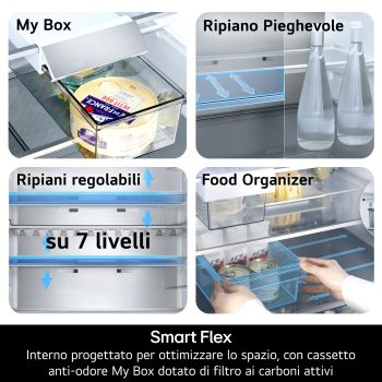 Smart Flex frigorifero combinato GBBW726AEV