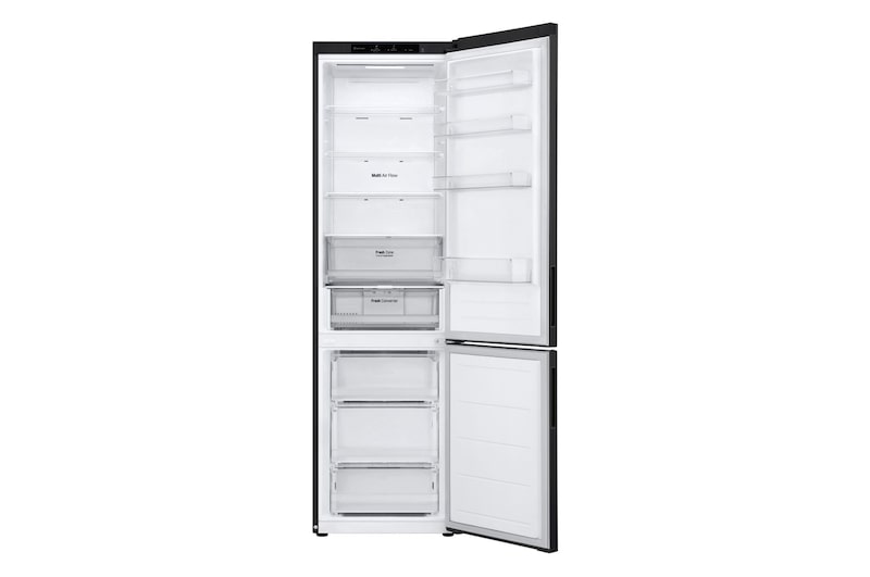 Frigorifero con entrambe le porte aperte