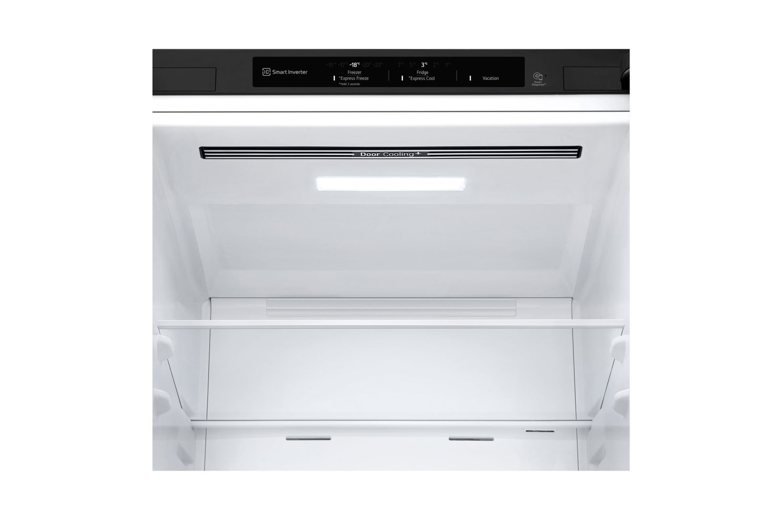 Dettaglio della bocchetta Door Cooling e del display