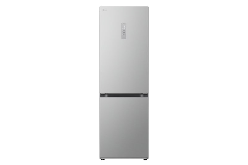 Vista frontale di Frigorifero combinato | Classe E, 344L | Porte piatte, Door Cooling, Fresh Converter, Smart Diagnosis | Prime Silver GBV3110EPY
