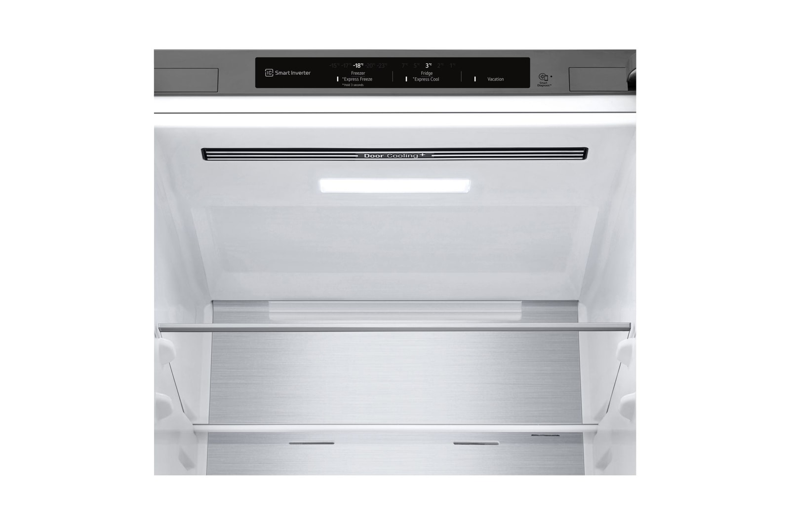 Dettaglio del display e della bocchetta Door Cooling