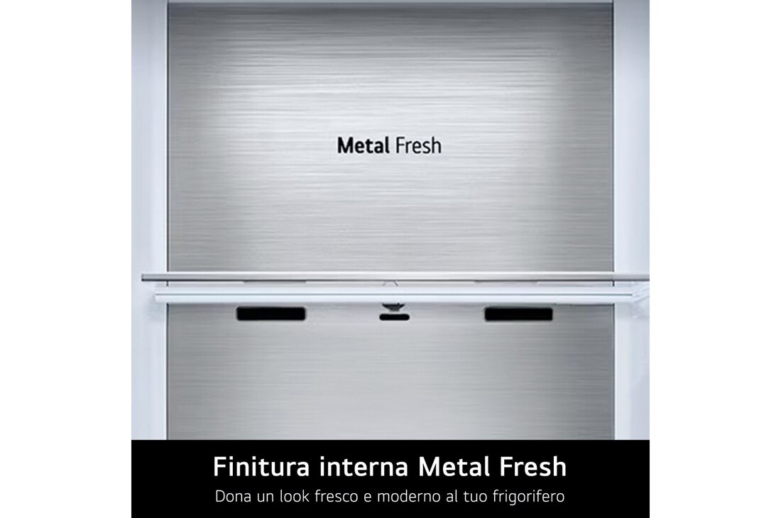 LG Frigorifero combinato | Classe C, 387L | Wi-Fi, Metal Fresh, Door&Linear Cooling, Fresh Converter, Wine Rack | Argento, GBV5250CPY