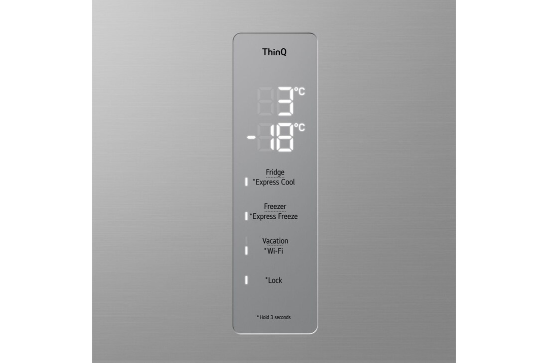 LG Frigorifero combinato | Classe C, 387L | Wi-Fi, Metal Fresh, Door&Linear Cooling, Fresh Converter, Wine Rack | Argento, GBV5250CPY