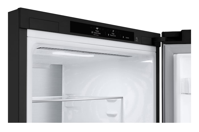 LG Frigorifero combinato | Classe B, 387L | Porte piatte, Metal Fresh, Door&Linear Cooling, Fresh Balancer & Converter | Nero, GBV7280BEV