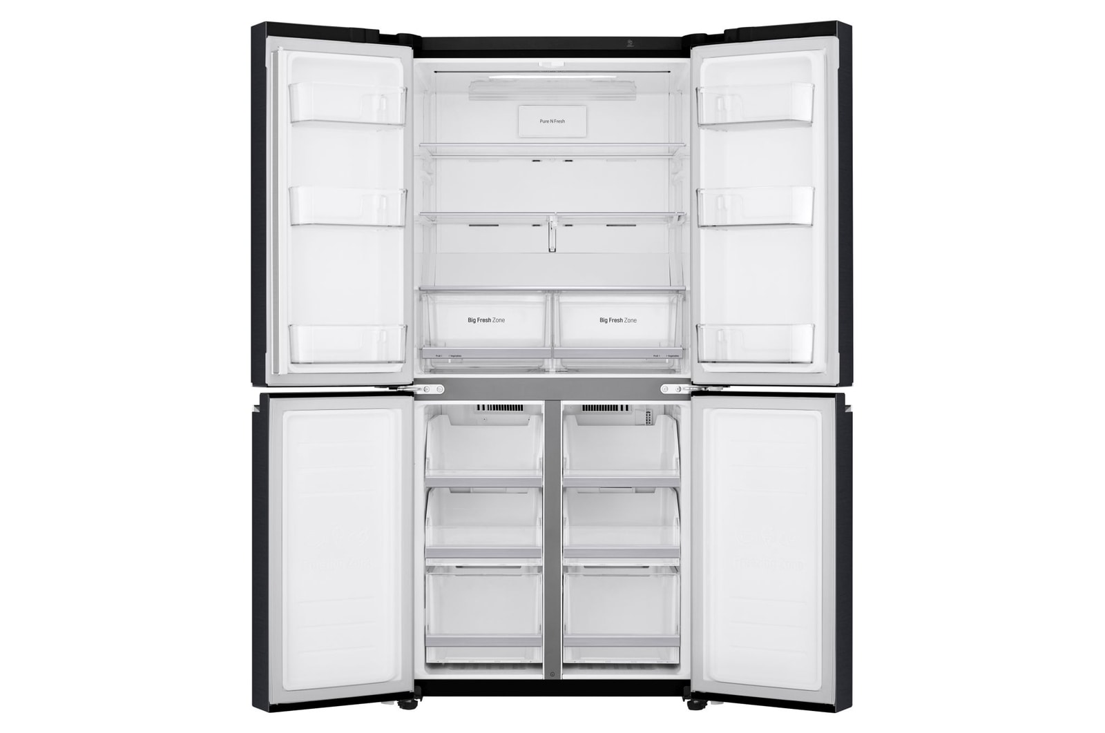 Front all door open without food