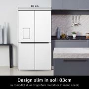 LG 530L Frigorifero 4 Porte - MultiDoor Slim No Frost - Inox, GMB844PZFG