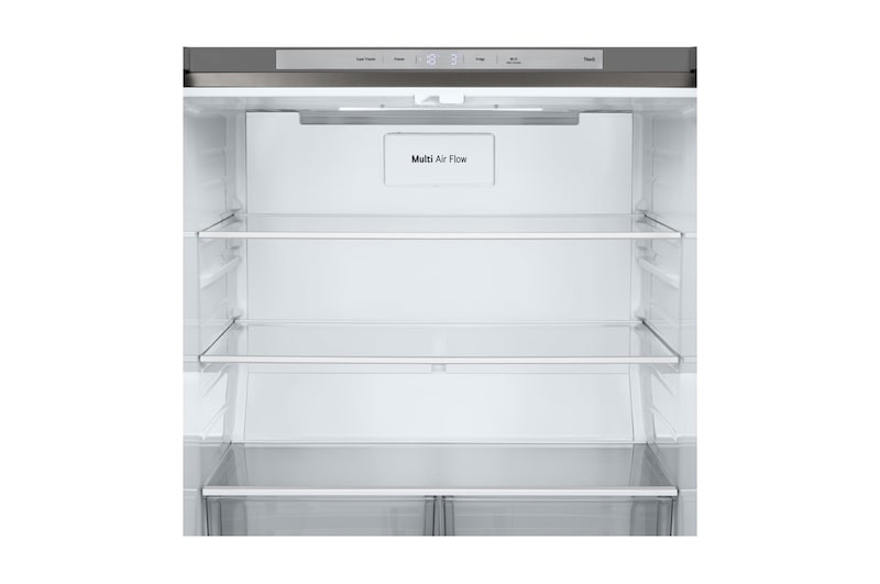 Dettaglio della bocchetta di ventilazione DoorCooling+ e del display