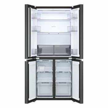 Vista frontale del Frigorifero Multidoor Slim LG GMBS30SDEP completamente aperto.
