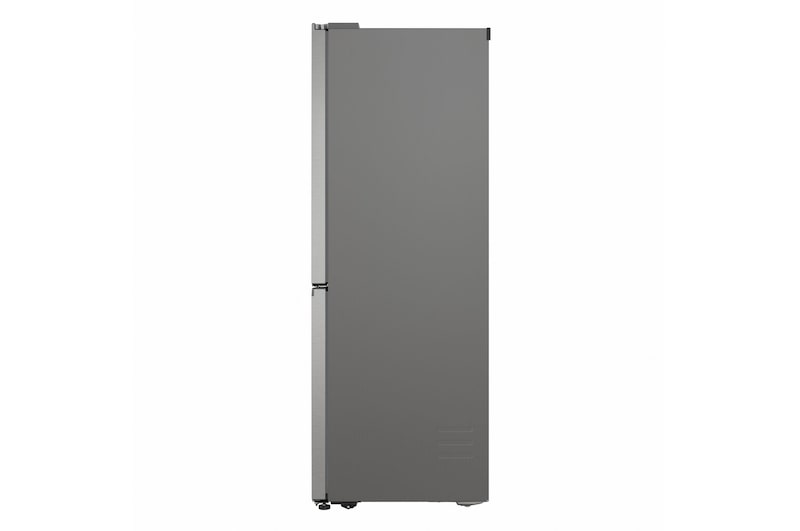 Frigorifero Multidoor Slim LG GMBS30SDPY, vista laterale esterna con design slim in finitura grigia.