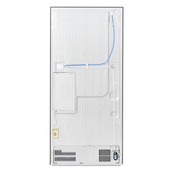 Vista posteriore con collegamenti idrici e griglie del Frigorifero French Door LG GMGS50DEEP