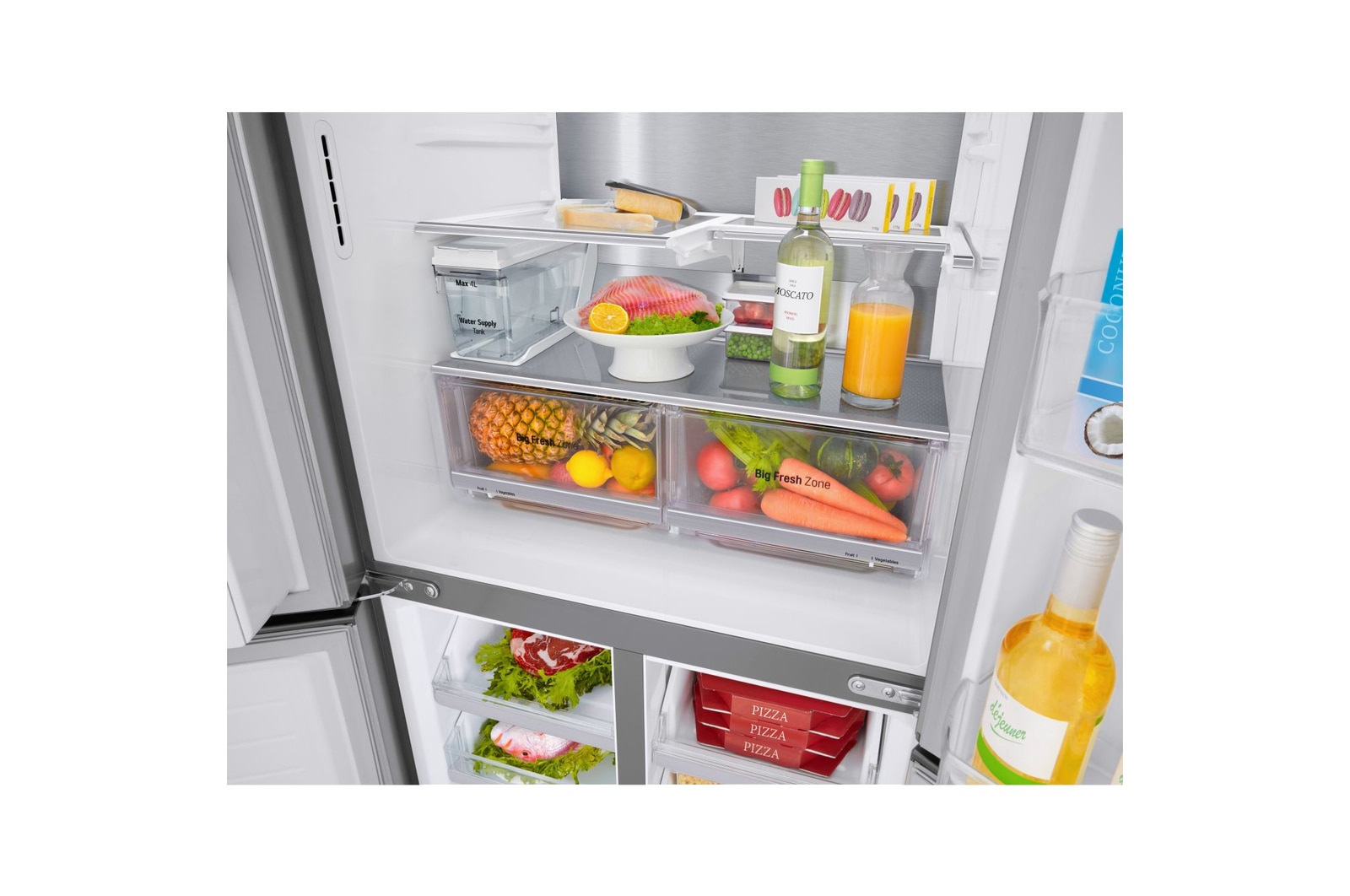 shelf with food