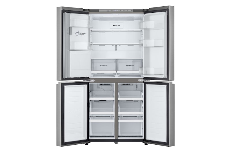 Frigorifero aperto vuoto