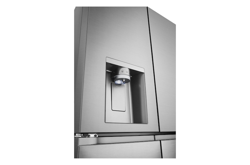 Dettaglio del dispenser di acqua e ghiaccio