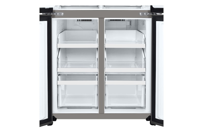 Dettaglio ripiani del freezer