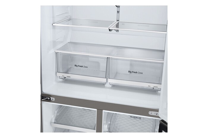 LG Multi-Door Kühlschrank (EEK E, 637L, 179,2 cm hoch) mit Eis-, Crushed Ice- und Wasserspender & Festwasseranschluss ǀ GML960PYFE, GML960PYFE