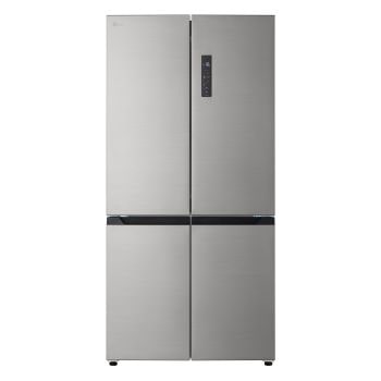 Vista frontale di Frigorifero Multidoor | Classe E, 600L | Total No Frost, Cassetto Fresh Switch, Ripiani in vetro temperato | Silver GMM42PYBEH