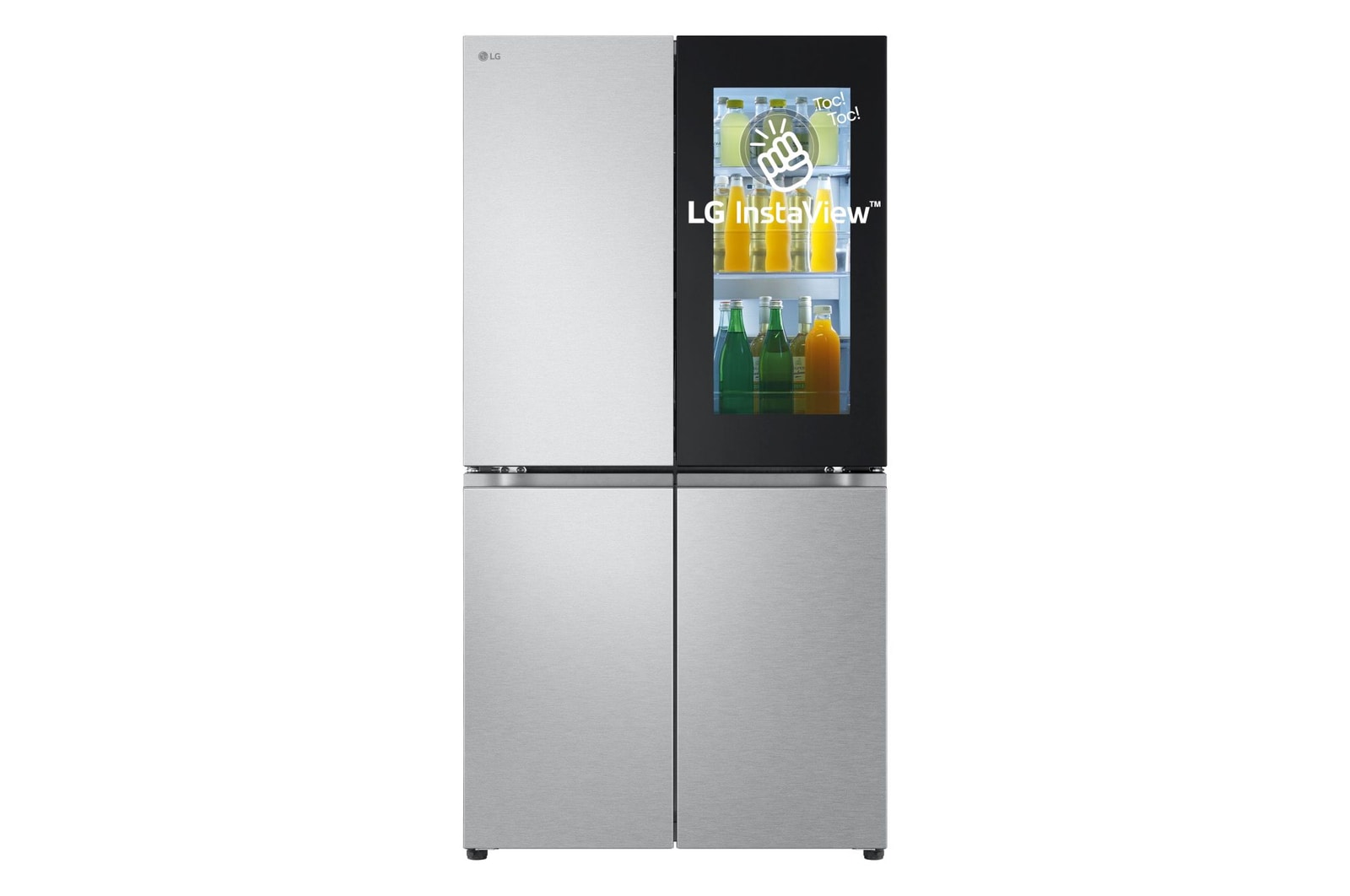 Immagine frontale frigorifero LG GMV960MBDE InstaView