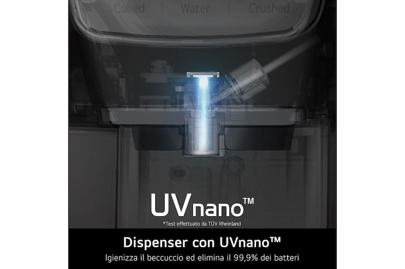 LG 638L Multidoor Frigorifero con Dispenser Acqua e Ghiaccio - Nero, GMX945MC9F