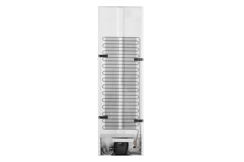 Frigorifero vuoto con porta del frigorifero aperta