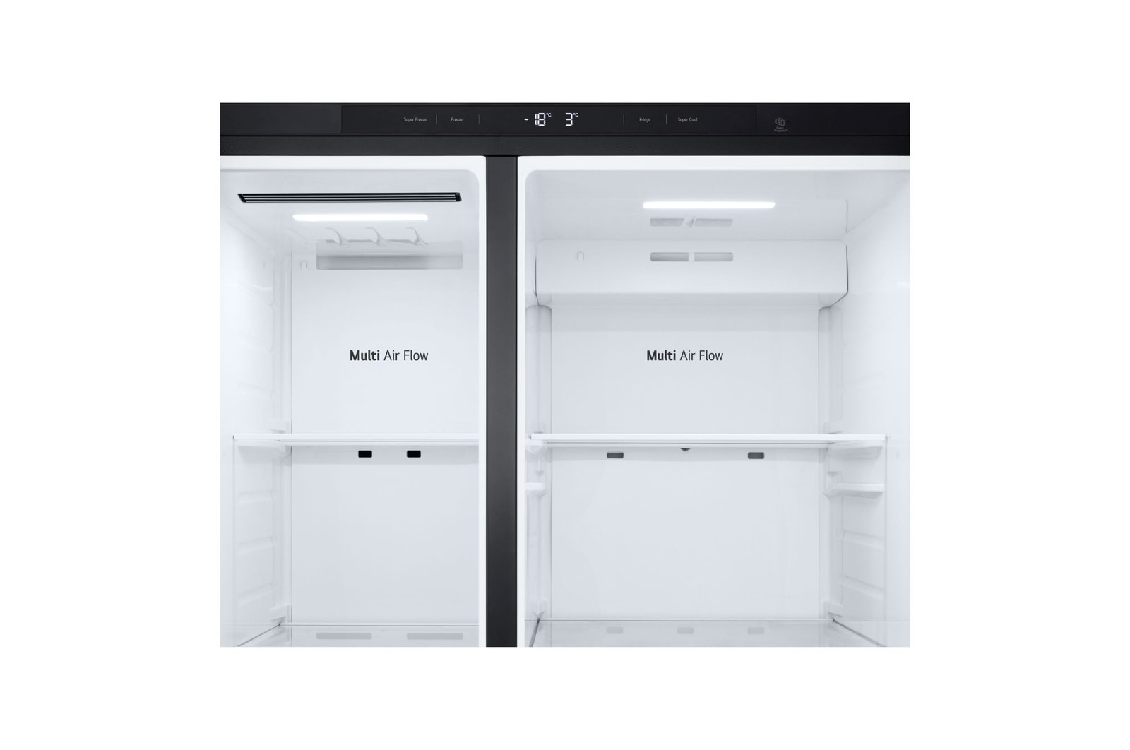 Dettaglio del display interno del frigo