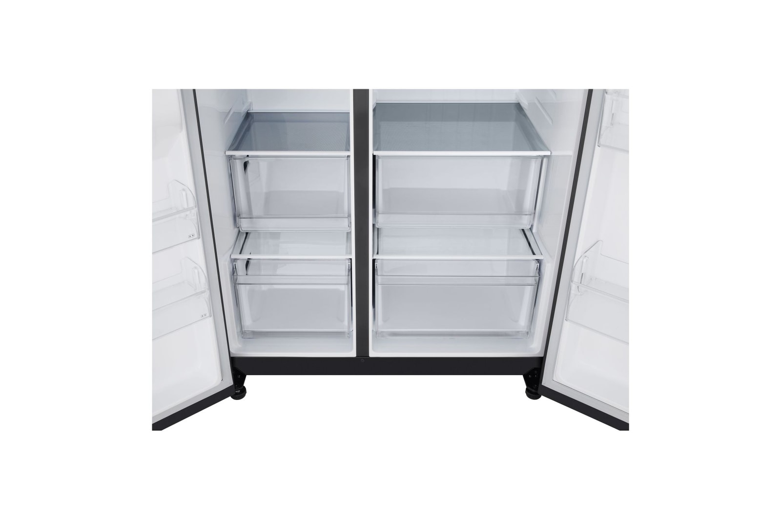 Dettaglio dei cassetti del frigo